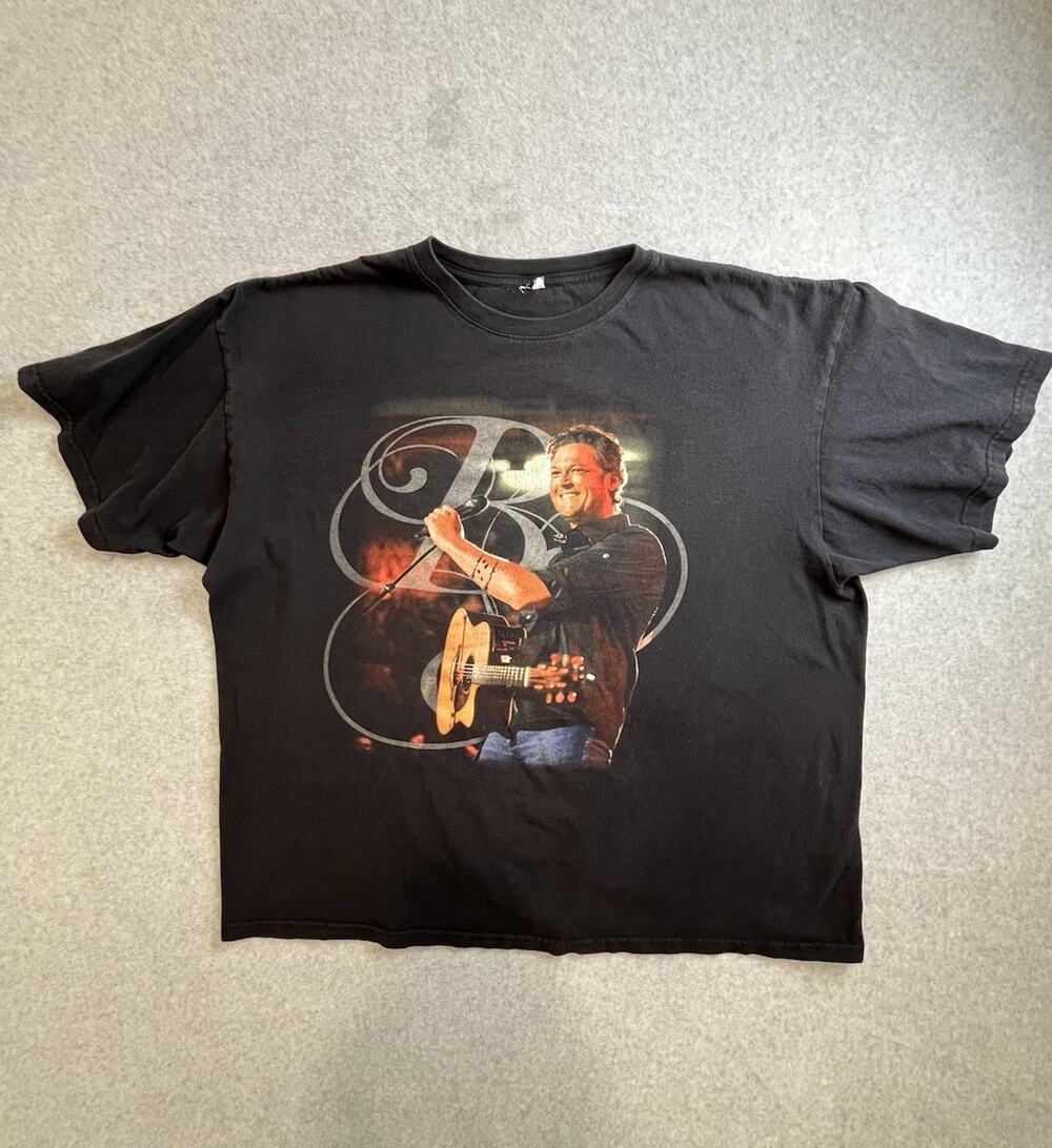 Blake Shelton All About Tonight 2011 Tour Black T-Shirt Country Music Tee XL